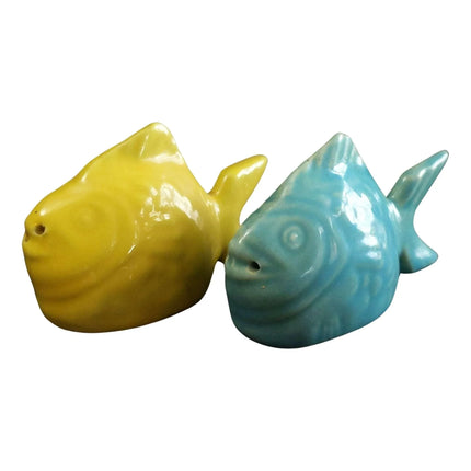 c1950 Bauer Chicken Of the Sea Advertising Salt and Pepper Shakers MINT Californ - Estate Fresh Austin