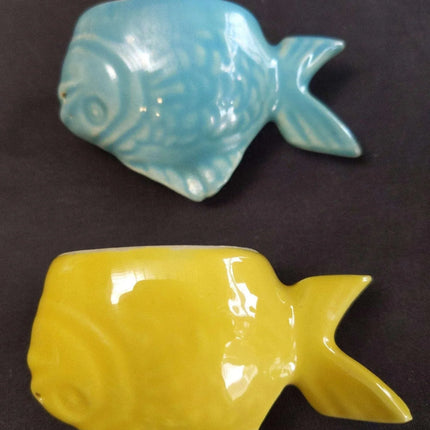 c1950 Bauer Chicken Of the Sea Advertising Salt and Pepper Shakers MINT Californ - Estate Fresh Austin