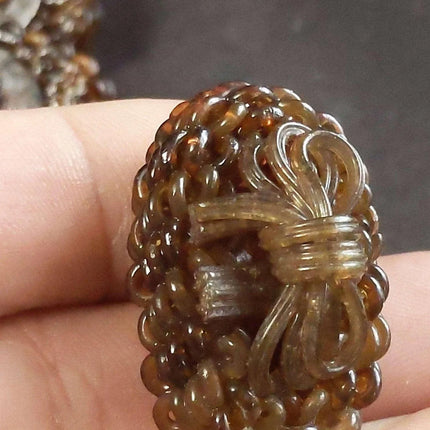 c1950 extruded celluloid Large Hand Made early Plastic Buttons Bows 1 3/8" x 7/8 - Estate Fresh Austin