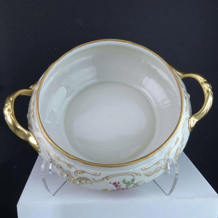 c1950 Rosenthal Sanssouci Shape R53 Patter Gold encrusted Dresden flowers type d - Estate Fresh Austin