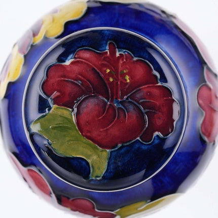 c1950 Walter Moorcroft Hibiscus Ginger Jar - Estate Fresh Austin