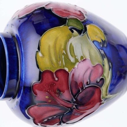 c1950 Walter Moorcroft Hibiscus Ginger Jar - Estate Fresh Austin