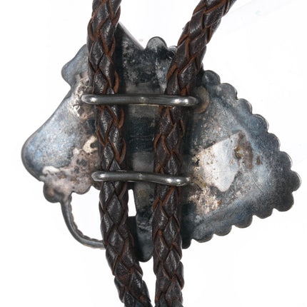 c1950 Zuni Horse head bolo tie - Estate Fresh Austin