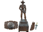 c1950's Cowboy Items Dodge City Souvenir Bell Trading Post Copper Belt Buckle, a - Estate Fresh Austin