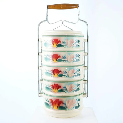 c1950's Mid Century Chinese Stacking dim sum/food server - Estate Fresh Austin