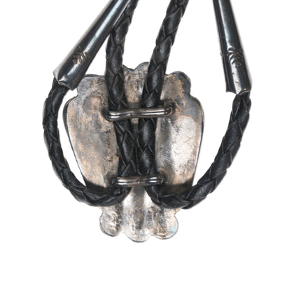 c1950's Native American silver and turquoise bolo tie - Estate Fresh Austin