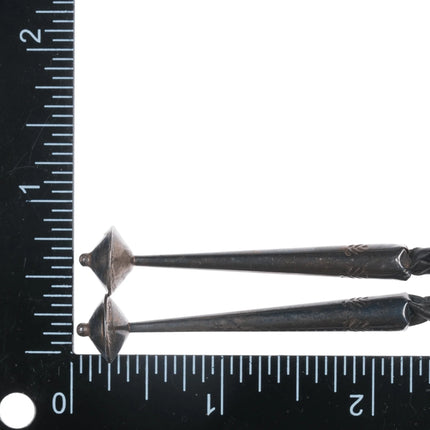 c1950's Native American silver and turquoise bolo tie - Estate Fresh Austin