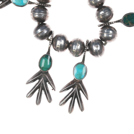 c1950's Native American silver and turquoise necklace - Estate Fresh Austin