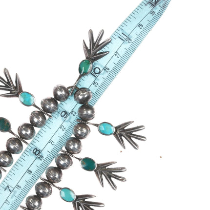 c1950's Native American silver and turquoise necklace - Estate Fresh Austin