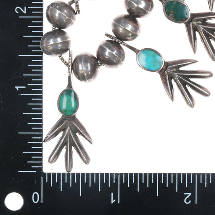 c1950's Native American silver and turquoise necklace - Estate Fresh Austin