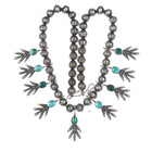 c1950's Native American silver and turquoise necklace - Estate Fresh Austin