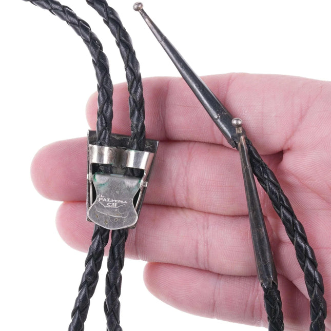 c1950's Native American sterling silver c-31 bolo tie - Estate Fresh Austin