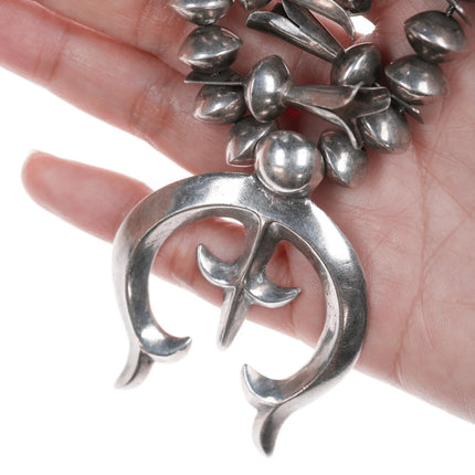 c1950's Vintage Native American Silver Squash blossom necklace - Estate Fresh Austin