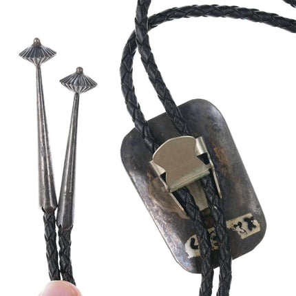 c1960 c-31 Vintage Native American Sterling/turquoise bolo - Estate Fresh Austin