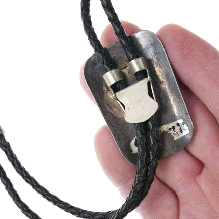 c1960 c-31 Vintage Native American Sterling/turquoise bolo - Estate Fresh Austin