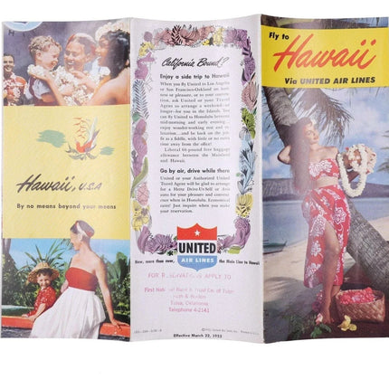 c1952 Hawaiian Islands Travel Brochures Inter Island Pan american Airlines, Unit - Estate Fresh Austin