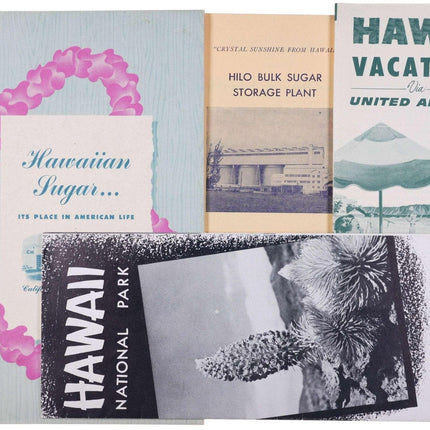 c1952 Hawaiian Islands United Air Lines Hawaii Sugar C and H etc Brochures and b - Estate Fresh Austin