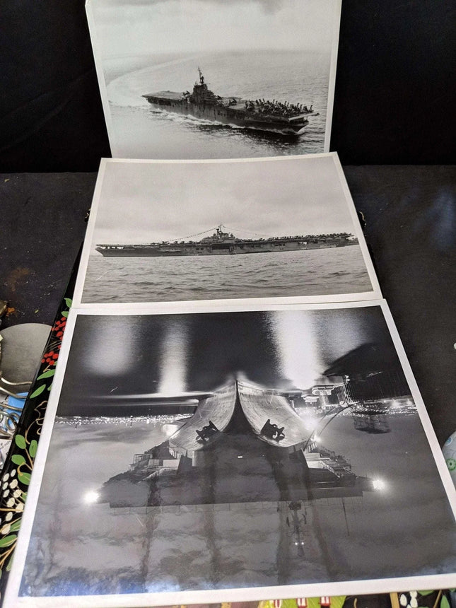 c1954 USS Boxer Far Eastern Cruise Marines Scrapbook Photo Album 178 Photos - Estate Fresh Austin