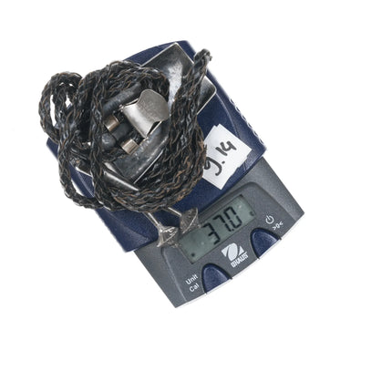 c1960 c-31 Bolo tie Native American silver with turquoise - Estate Fresh Austin