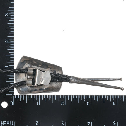 c1960 c-31 Carlos Diaz Sterling Modernist H bolo tie - Estate Fresh Austin