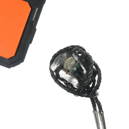 c1960 c-31 Monroe Ashley Navajo sterling bolo tie - Estate Fresh Austin