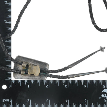 c1960 c-31 Monroe Ashley Navajo sterling bolo tie - Estate Fresh Austin