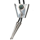 c1960 c-31 Sterling and turquoise bolo tie - Estate Fresh Austin