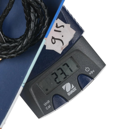 c1960 c-31 Sterling and turquoise bolo tie - Estate Fresh Austin