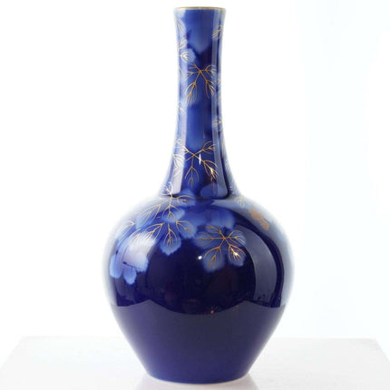 c1960 Fukagawa Seiji Arita cobalt blue bud Vase - Estate Fresh Austin