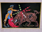 c1960 Matador Acrylic On Board Bull Fighter Painting - Estate Fresh Austin