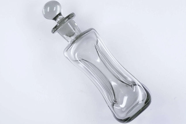 c1960 MCM 4 chamber smoke glass perfume bottle - Estate Fresh Austin