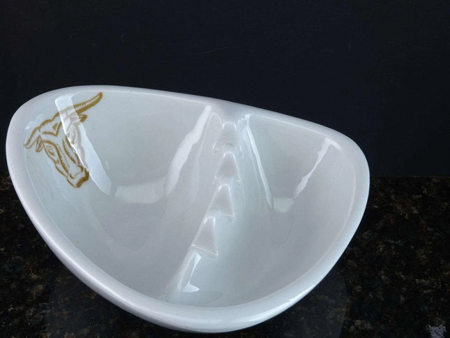 c1960 MCM Ashtray Texas Longhorn Restaurant Ware Space Age - Estate Fresh Austin