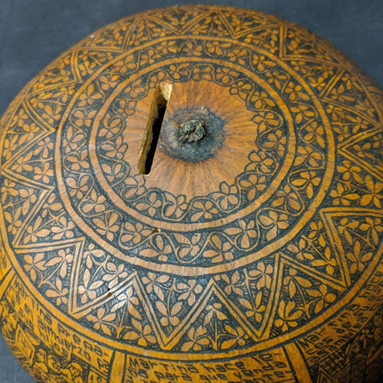 c1960 Peruvian Indigenous Native Gourd art - Estate Fresh Austin