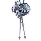 c1970 John Lucio Zuni sterling inlay eagle dance bolo tie - Estate Fresh Austin