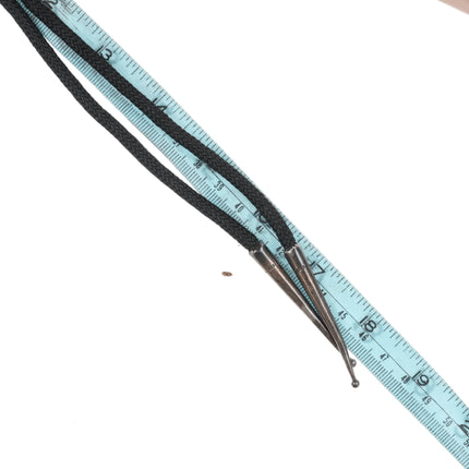 c1970's Sterling and Jasper modernist bolo tie - Estate Fresh Austin