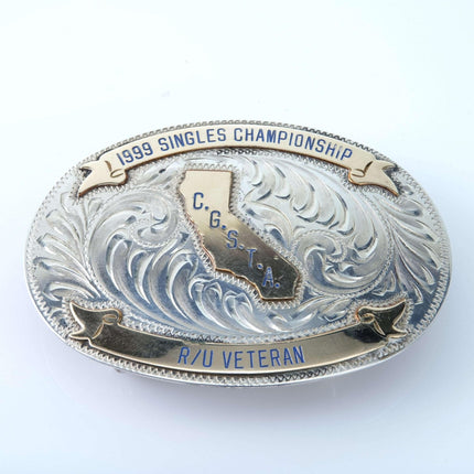 California Sterling Golden State Trapshooters Association Belt Buckle Trophy 199 - Estate Fresh Austin