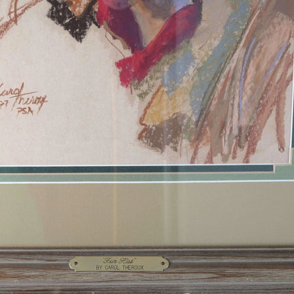 Carol Theroux California Listed Artist original Pastel drawing of a Mountain Man - Estate Fresh Austin