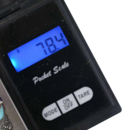 Carolyn Pollack Relios Heavy Sterling turquoise amethyst bracelet - Estate Fresh Austin