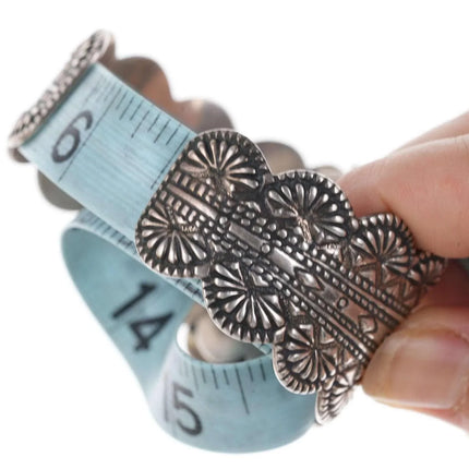 Carolyn Pollack Relios Heavy Sterling turquoise amethyst bracelet - Estate Fresh Austin