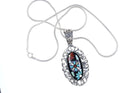Carolyn Pollack Southwestern style Sterling pendant on necklace - Estate Fresh Austin