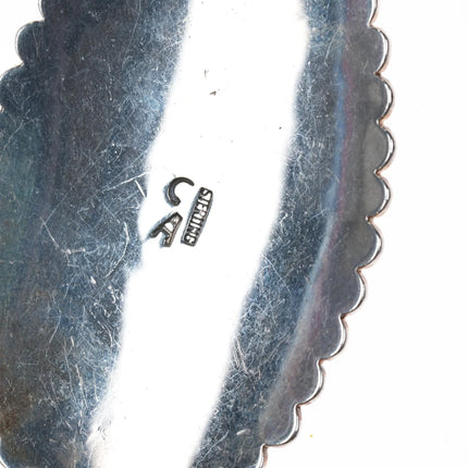 Cecil Ashley Navajo sterling tiger's Eye, Onyx, petrified wood pendant/necklace - Estate Fresh Austin