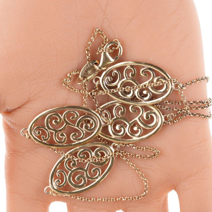 Charles Garnier Sterling Vermeil necklace - Estate Fresh Austin