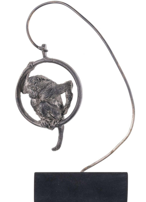 Charles M. Russell, Trigg Solid Sterling Silver Monkey Sculpture Limited Edition - Estate Fresh Austin