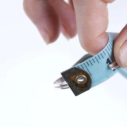 Childs Navajo Sterling turquoise bear claw shadowbox cuff bracelet - Estate Fresh Austin