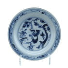 Chinese Ming Dynasty Plate Blue Underglaze 7.75