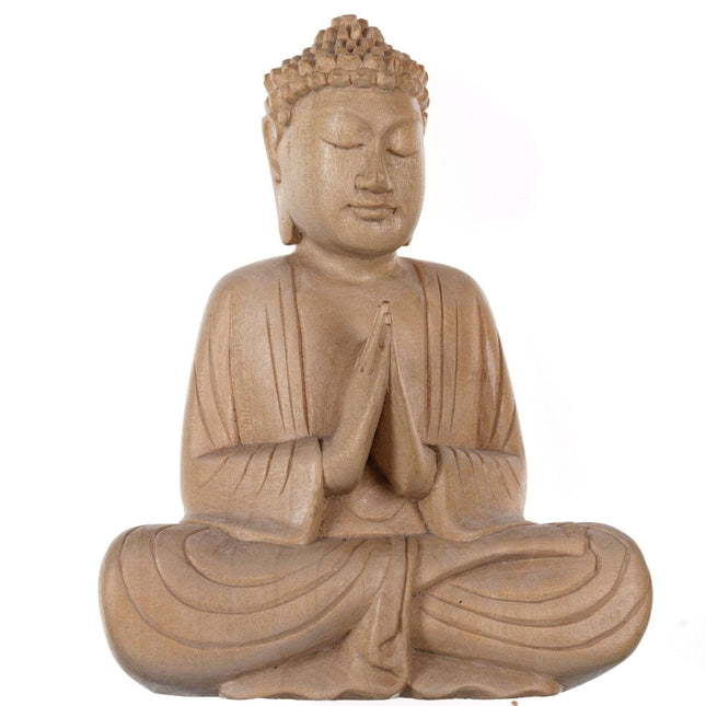 Chinese Proc Period Carved Boxwood Buddha figure - Estate Fresh Austin