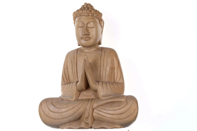 Chinese Proc Period Carved Boxwood Buddha figure - Estate Fresh Austin