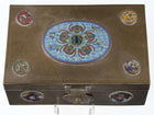 Chinese Republic Period Cloisonne mounted Brass Humidor - Estate Fresh Austin