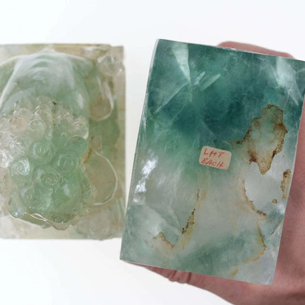 Chinese Republic period Quartz Foo lions - Estate Fresh Austin