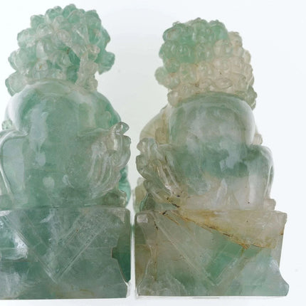 Chinese Republic period Quartz Foo lions - Estate Fresh Austin